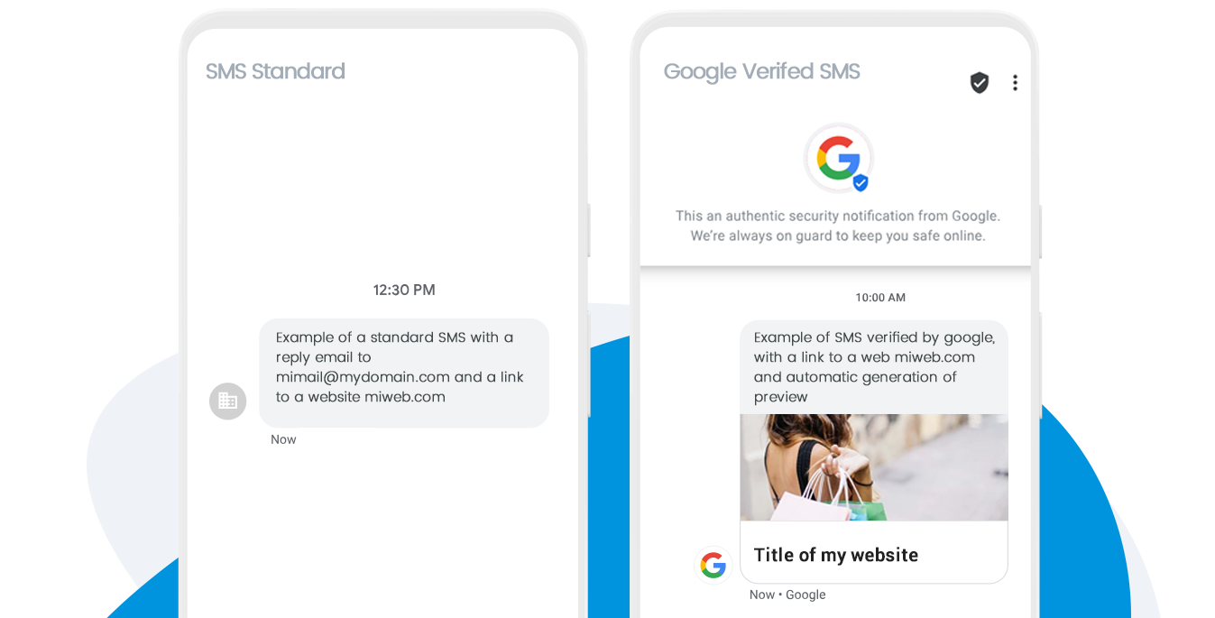 SMS verified by Google