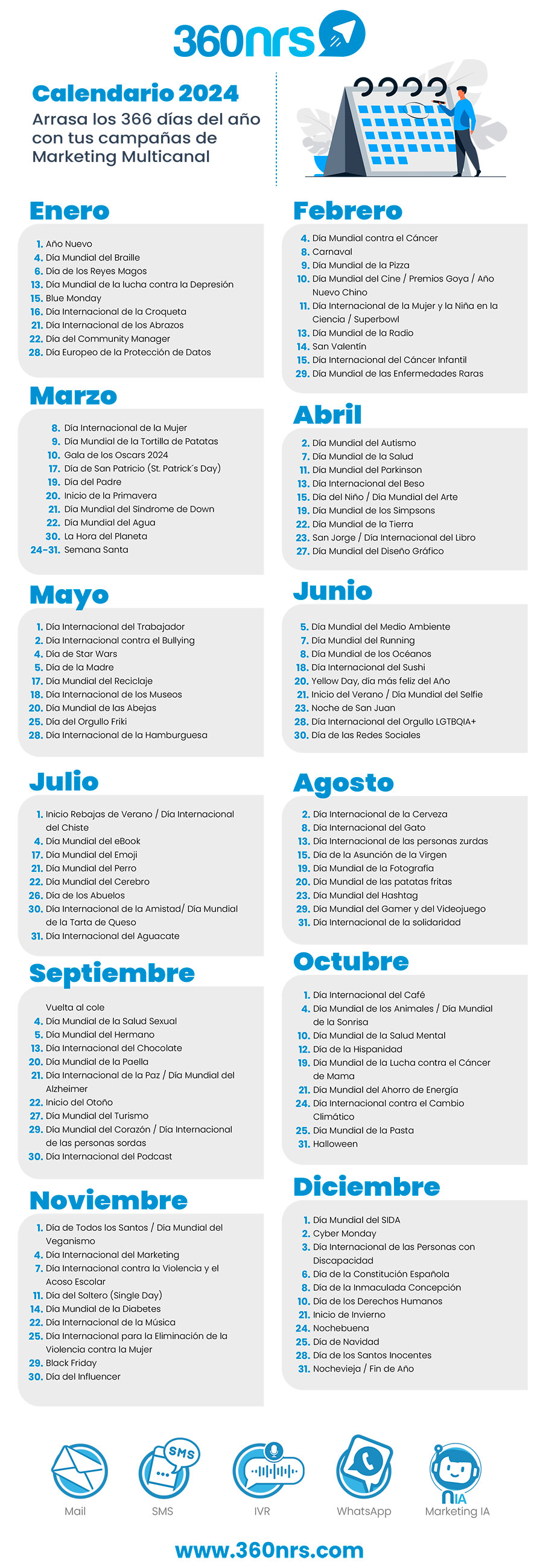 Marketing Calendar Spain 2024